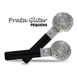 Esfera Transparente Prata Cromoterapia Pequena Facial Gliter