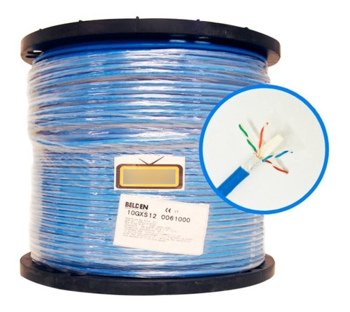 Cable Utp Belden 10gxs12 0061000 Cat6a 305mt Riser 23awg Azu