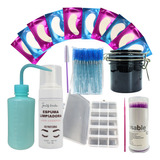 Kit Pestañas, Parches Hidrogel, Lash Shampoo, Microbrush.