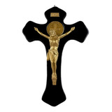 Crucifijo De Pared, San Benito, Cruz De Madera, Cristo 
