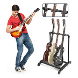 Atril Base Tripie Para 3 Guitarras Stand Bajos Portatil