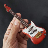 Miniatura Instrumento  Guitarra Elétrica Cordas Fio Cobre 