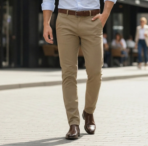 Jeans Pantalón Skinny De Gabardina Strech Para Caballero | Meses sin interés