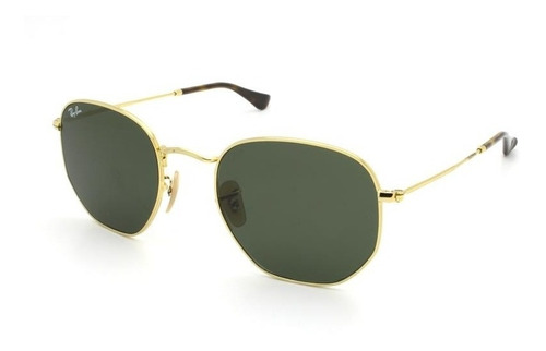 Óculos De Sol Ray Ban Rb 3548nl 001 Hexagonal Tam. 5,1cm