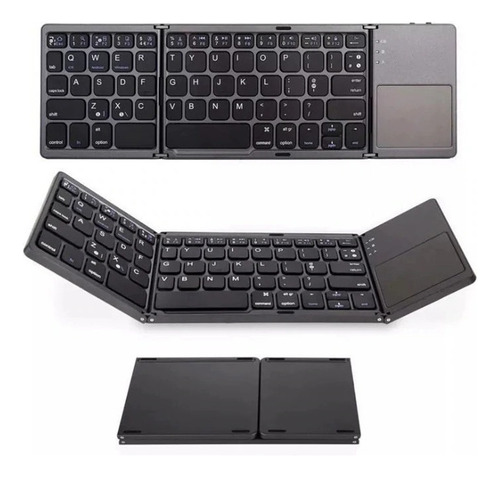 Mini Teclado Dobrável Bluetooth Touchpad Pc Notebook Tablet