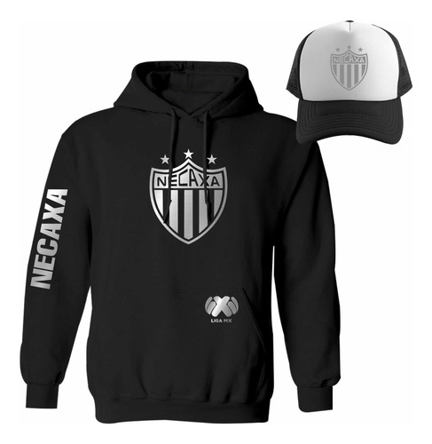 Kit De Sudadera + Gorra Club Necaxa Liga Mx Modelo Silver