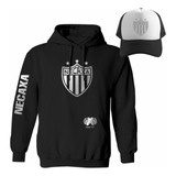 Kit De Sudadera + Gorra Club Necaxa Liga Mx Modelo Silver