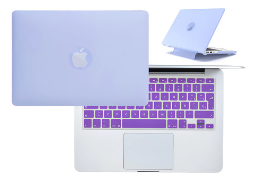 Carcasa Para Macbook Stand + Protector De Teclado En Español