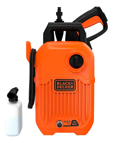 Hidrolavadora Eléctrica Black+decker Bepw1600 Naranja De 1300w Con 110 Bar De Presión Máxima 220v