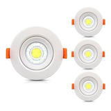 Kit 10 Spot Led 3w Direcionável Redondo Branco Frio 0865