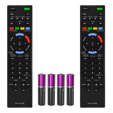 Kit 2 Controle Remoto Compatível Tv Sony Smart Lcd Bravia