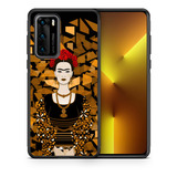 Funda Frida Kahlo Gold Huawei LG Oneplus Vivo Pixel Realme