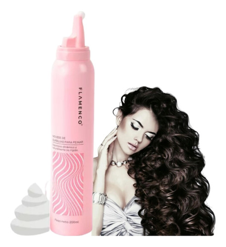 Mousse Para Peinar Cabello Rizado Ondulado Flamenco