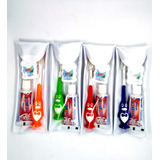 10 Kits Dental Infantil C/ Gel Escova Fio E Estojo 