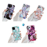 Funda Geometria Compatible Con iPhone Marmol Mujer Dama Case