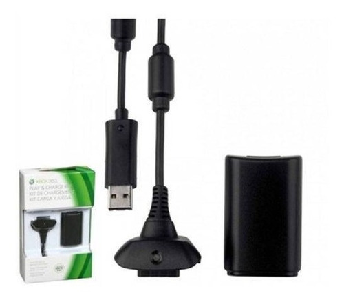 Carregador E Bateria  Controle Kit  Xbox360 Frete Grátis