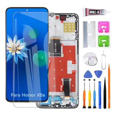Negro Pantalla +marco Para Honor X8a Crt-lx1 Crt-lx2 Display | Envío gratis