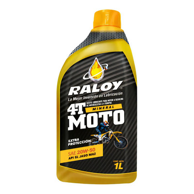 Aceite Para Motos Raloy 20w50 Jasoma2 Sl Mineral Caja 12 Pz | Envío gratis