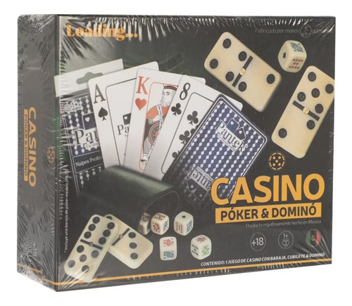 Kit De Juegos De Mesa Loading Casino Poker Dominó Baraja