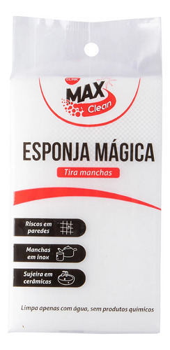 2 Esponjas Mágicas Buchas De Melamina Tira Manchas 10x6x2 Cm