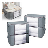 4pcs Organizador Ropa Grande Bolsa Almacenamiento Plegable