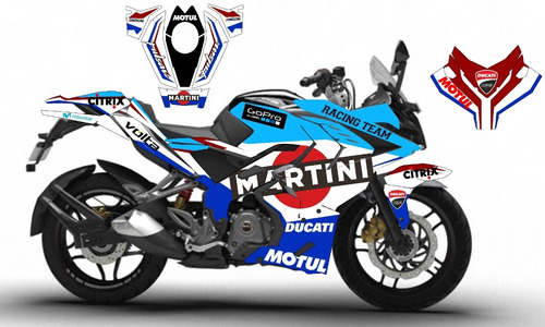 Kit De Stickers Pulsar Rs 200  2do Catalogo Personalizalos