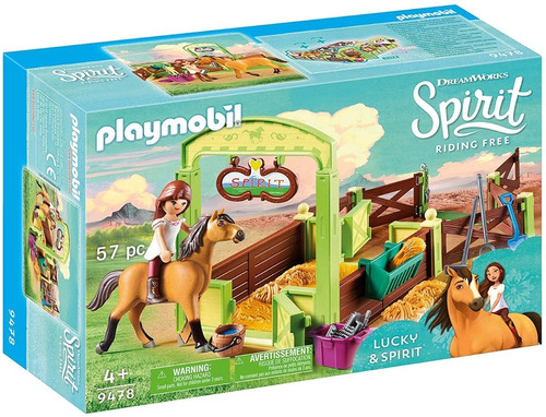 Playmobil Spirit 9478 - El Establo De Fortu Y Spirit 