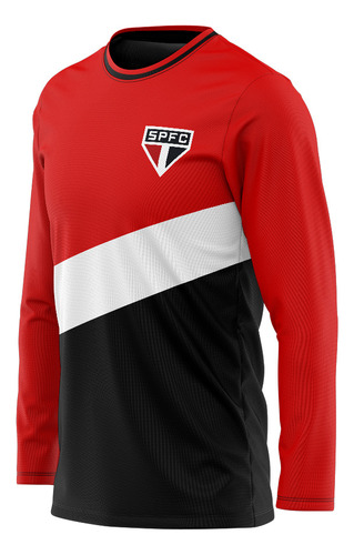 Camisa São Paulo Oficial Plus Size G6 A G12 Manga Longa 2024