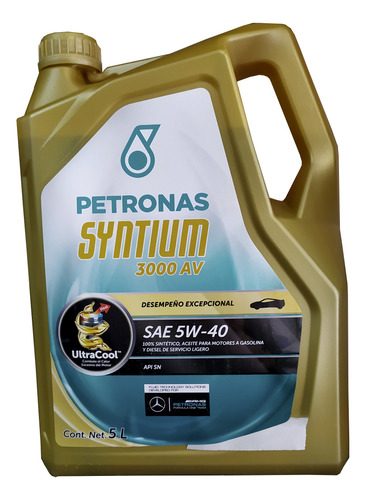 Petronas Syntium Aceite Sintetico 3000 Av 5w-40 5l