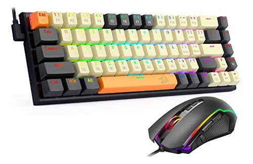 Teclado Mecánico Para Juegos Redragon K633cgo-rgb Y Mouse Pa