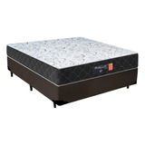 Cama Box Casal + Colchão D33 Semi Ortopédico Comfort Prime