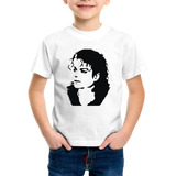 Polera Michael Jackson Byn Rey Del Pop Niños Adultos Blanca