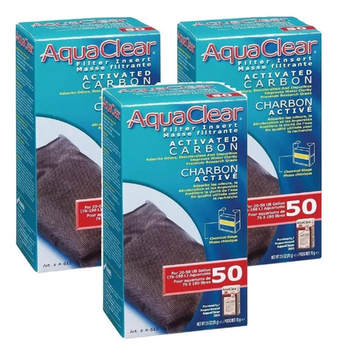 Repuesto Aquaclear 50 Carbon Acuario Peceras Peces