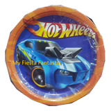 Furiosos Super Hot Wheels Paq 40 Platos Pasteleros 18 Cms