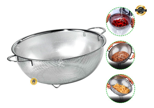 Colador Aceite Freir Cernidor Cocina Malla Inoxidable Chef