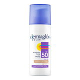 Dermaglós Protector Solar Fps50 Facial Crema Color Claro