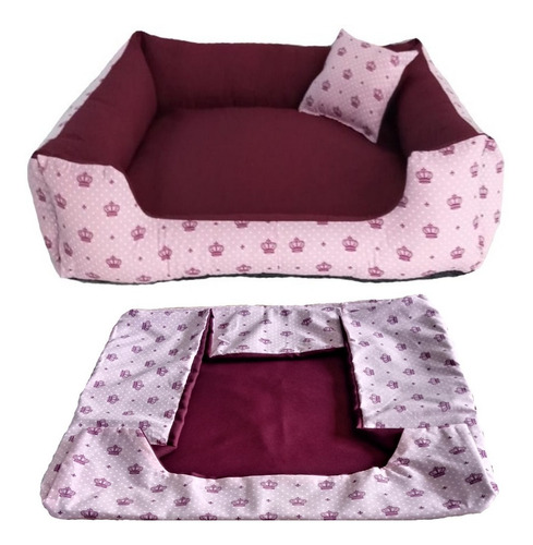 Cama  Para Cachorros Grandes 70x70 Caminha Pet + Capa Extra