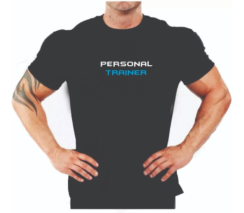 Camiseta Personal Trainer Blue Dry Academia Fit Fitness