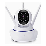 Camara Wifi Seguridad 3 Antenas Ip Audio Hd Jk-r5  778739