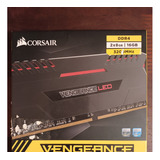 Memoria Ram Corsair Vengeance Led Red 2x8 16gb Ddr4 3200mhz 