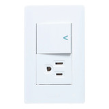 Placa Con 1 Apagador Y 1 Contacto Blanco Lucek Ba07 Oferta