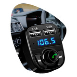 Adaptador Carro Bluetooth Fm Transmissor Áudio Carregamento
