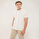 Guayabera Hombre Patprimo M/c Blanco Algodón 44030381-10453