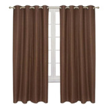 Set De 2 Paños Cortinas Black Out 230x140cm Para Living