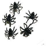 5 Mini Aranhas Preta 2,5 Cm Aranha Pequena