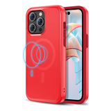 . Funda Mybat Fuse Con Magsafe Para iPhone 15 Pro Max - Roja