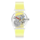 Reloj Swatch Clearly Yellow Striped Ge291