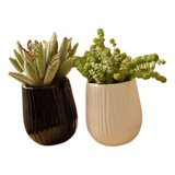 Portamaceta Ceramica Plantas Jardineria Artesanal Home Deco