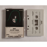Kiss Peter Criss Cassette Usa Lomo Blanco Impecable
