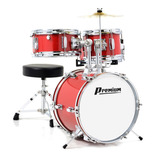 Bateria Infantil Premium Dx35j Junior Kids Completa C/ Banco